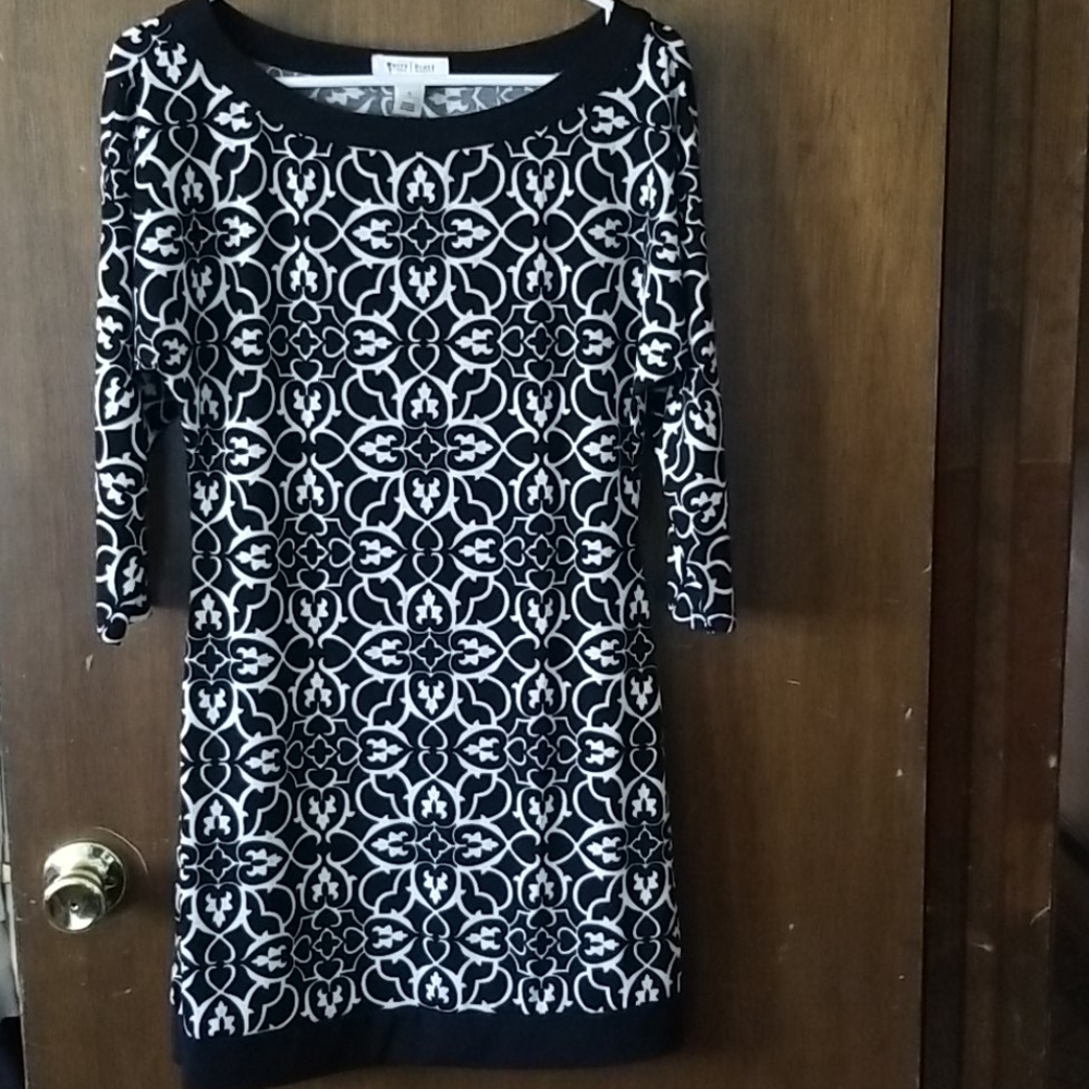 White House  Black Market Dress with 3/4 sleeves